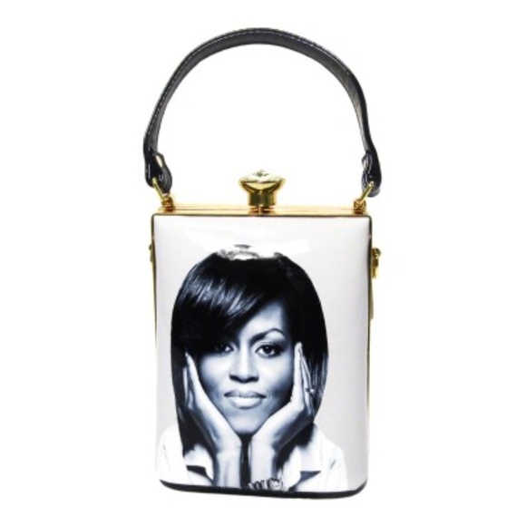 MAGAZINE Handbags - TOP HANDLE MICHELLE OBAMA RHINESTONE PURSE